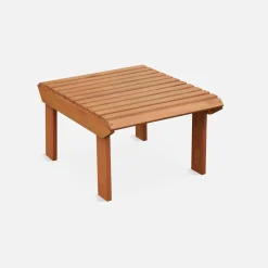 2er-Set Gartensessel mit Fußstütze