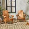 2er-Set Gartensesseln aus Holz
