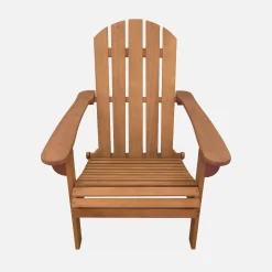 2er-Set Gartensesseln aus Holz