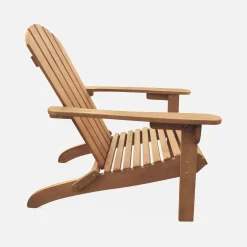 2er-Set Gartensesseln aus Holz