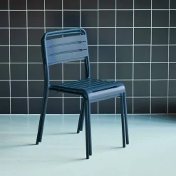 2er-Set Gartenstühle aus Stahl