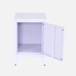 2er-Set industrielle Nachttische 1 Tür