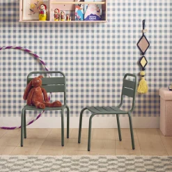 2er-Set Kinderstühle aus Metall