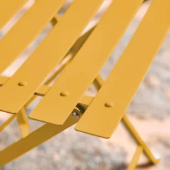 2er-Set klappbare Gartenstühle aus Stahl