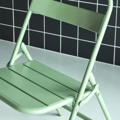 2er-Set klappbare Gartenstühle aus Stahl