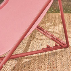 4er-Set klappbare Liegestühle für den Garten