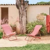 2er-Set klappbare Liegestühle für den Garten