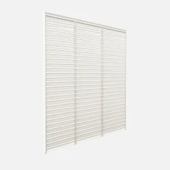 3er-Set Lamellenwände 130 cm für bioklimatische Pergola Aluminium 3x4m Triomphe