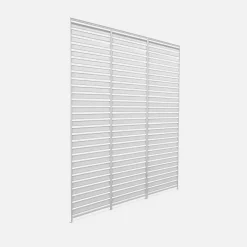 3er-Set Lamellenwände 100 cm für bioklimatische Pergola Aluminium 3x3m V2 4x3m 6x3m Triomphe
