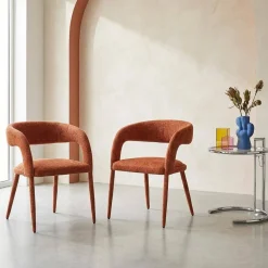 2er-Set moderne Sessel mit Stoffbezug