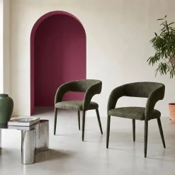 2er-Set moderne Sessel mit Stoffbezug