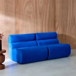 2er-Set modulare Lounge-Sessel mit Stoffbezug
