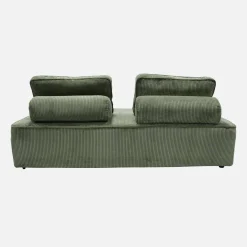 2er-Set modulare 2-Sitzer Sofas mit Cordbezug