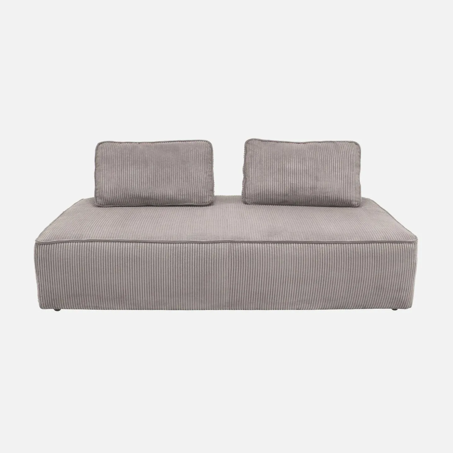 2er-Set modulare 2-Sitzer Sofas mit Cordbezug