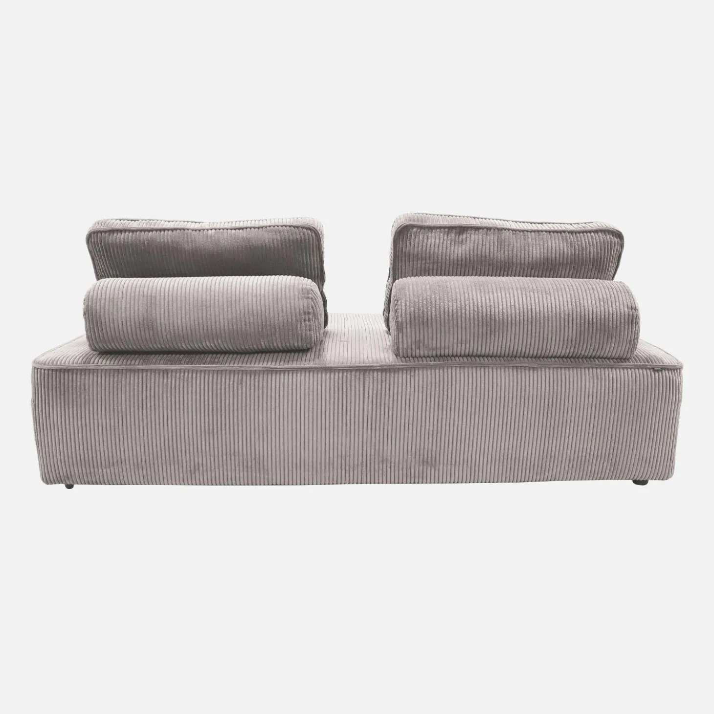 2er-Set modulare 2-Sitzer Sofas mit Cordbezug