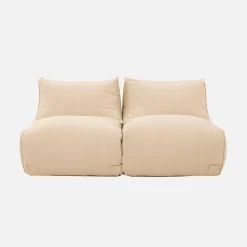 2er-Set Outdoor-Sessel mit Olefin-Bezug beige