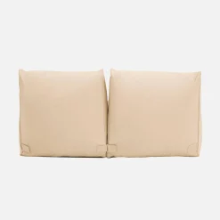 2er-Set Outdoor-Sessel mit Olefin-Bezug beige