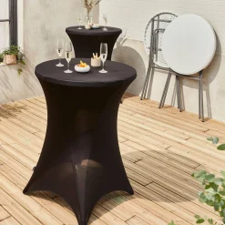 2er Set Party Stehtische + 2 Hussen