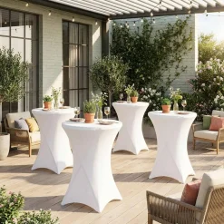 4er-Set Party Stehtische mit Hussen