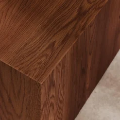 2er-Set quadratische Couchtische mit Holzoptik