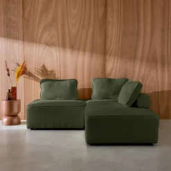 3er-Set Sessel Einsitzer für modulares Bouclé-Sofa