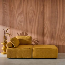2er-Set Sessel Einsitzer für modulares Bouclé-Sofa