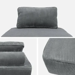 3er-Set Sessel für modulares Sofa Cordbezug