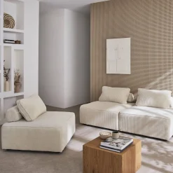 3er-Set Sessel für modulares Sofa Cordbezug
