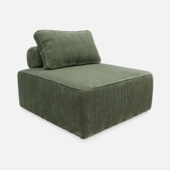 3er-Set Sessel für modulares Sofa Cordbezug