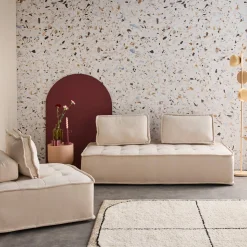 2er-Set Sessel für modulares Sofa, 3 Sitzplätze