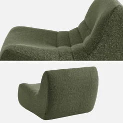 2er-Set Sessel mit Bezug im Alpaka-Look