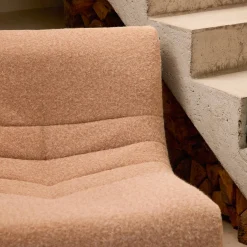 3er-Set Sessel mit Bezug im Alpaka-Look