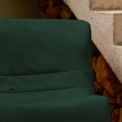2er-Set Sessel ohne Armlehne mit wasserabweisendem Samtbezug