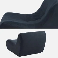 2er-Set Sessel ohne Armlehne mit wasserabweisendem Samtbezug