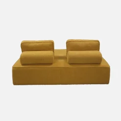 2er-Set 2-Sitzer Sofas mit Bouclé-Bezug für ein modulares Sofa