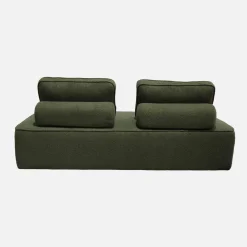 2er-Set 2-Sitzer Sofas mit Bouclé-Bezug für ein modulares Sofa