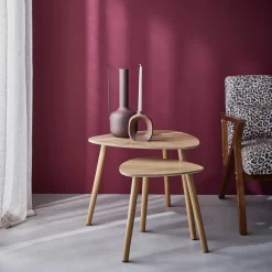 2er Set skandinavische Satztische aus MDF