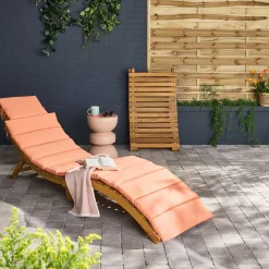 2er-Set Sonnenliegen aus Akazienholz