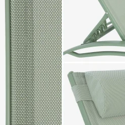 2er-Set Sonnenliegen aus Aluminium mehrfach verstellbar