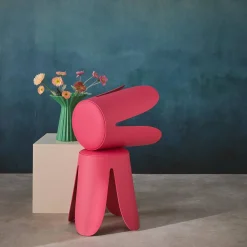 2er-Set stapelbare Hocker mit Kunstleder