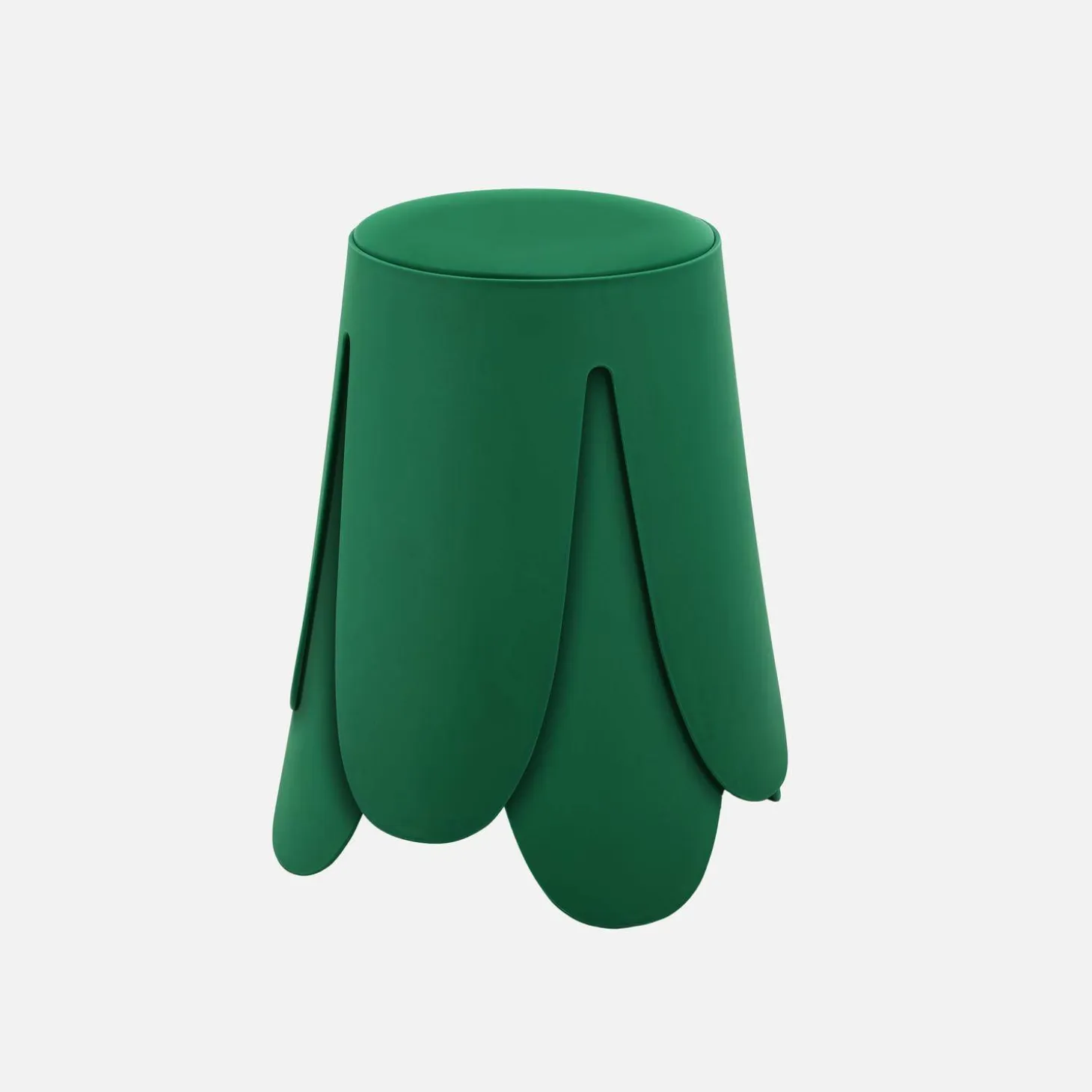 2er-Set stapelbare Hocker mit Kunstleder