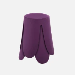 2er-Set stapelbare Hocker mit Kunstleder