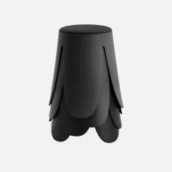 4er Set stapelbare Hocker, strukturierter Bouclébezug