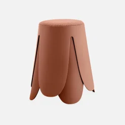 2er Set stapelbare Hocker, strukturierter Bouclébezug