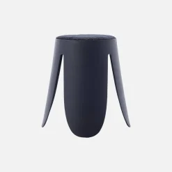 2er Set stapelbare Hocker, strukturierter Bouclébezug