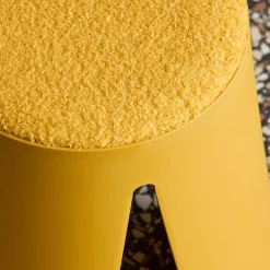 2er-Set Stapelhocker für Kinder mit strukturierter Bouclé