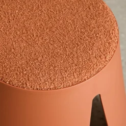 2er-Set Stapelhocker für Kinder mit strukturierter Bouclé
