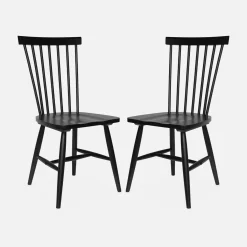 2er-Set Stühle aus Hevea-Holz