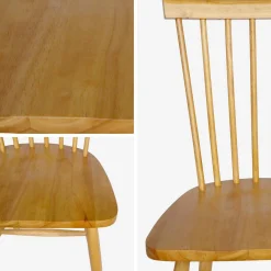 2er-Set Stühle aus Hevea-Holz