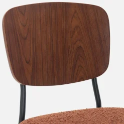 2er-Set Stühle mit strukturiertem Bouclé-Sitz